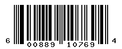 UPC barcode number 600889107694
