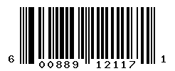 UPC barcode number 600889121171