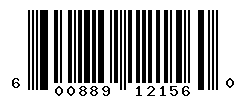 UPC barcode number 600889121560