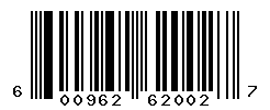 UPC barcode number 6009622620027