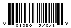 UPC barcode 601090270719