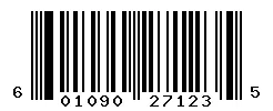 UPC barcode 601090271235