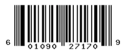 UPC barcode 601090271709