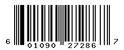 UPC barcode number 601090272867