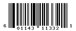 UPC barcode 601143113321