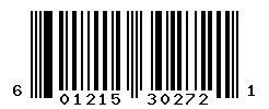 UPC barcode number 601215302721