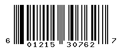 upc 601215307627 barcode image
