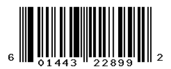 UPC barcode number 601443228992