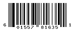 UPC barcode number 601557816351