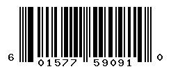 UPC barcode number 601577590910