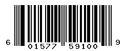 UPC barcode number 601577591009