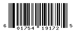 UPC barcode number 601754191725