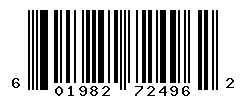 UPC barcode number 601982724962 lookup