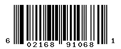 UPC barcode 602168910681
