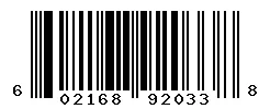 UPC barcode 602168920338