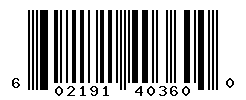 upc 602191403600 barcode image