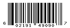 UPC barcode number 602191490907