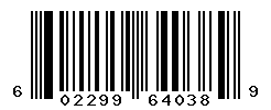 UPC barcode number 602299640389
