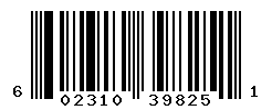 UPC barcode number 602310398251