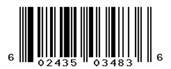 UPC barcode number 602435034836