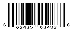 UPC 602435034836 barcode image
