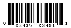 UPC 602435034911 barcode image