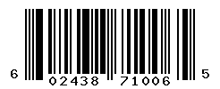 UPC barcode number 602438710065
