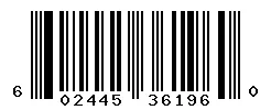 UPC barcode 602445361960