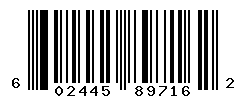 UPC barcode number 602445897162