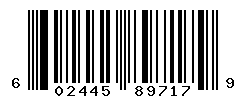 UPC barcode number 602445897179