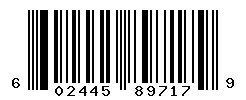 UPC 602445897179 barcode image