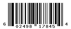 UPC barcode number 602498178454