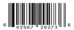 UPC barcode 602507202736