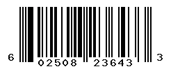 UPC barcode 602508236433