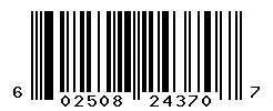 UPC barcode 602508243707