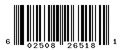 UPC 602508265181 barcode image
