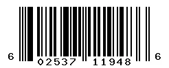 UPC barcode 602537119486