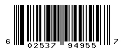 UPC barcode 602537949557