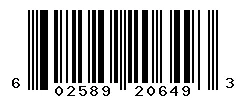 UPC barcode 602589206493