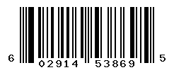 UPC barcode number 602914538695