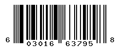 UPC barcode number 603016637958