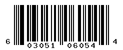 upc 603051060544 barcode image