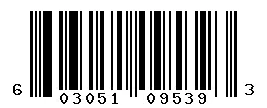 603051095393 barcode