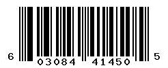 UPC barcode number 603084414505