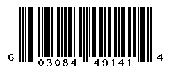 UPC barcode number 603084491414