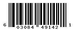 UPC barcode number 603084491421