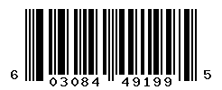 UPC barcode number 603084491995