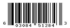 UPC barcode number 603084512843