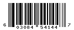 UPC barcode number 603084541447