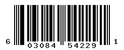 UPC barcode number 603084542291